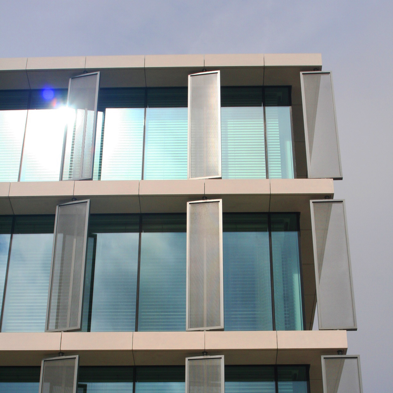 contemporary glass building facades